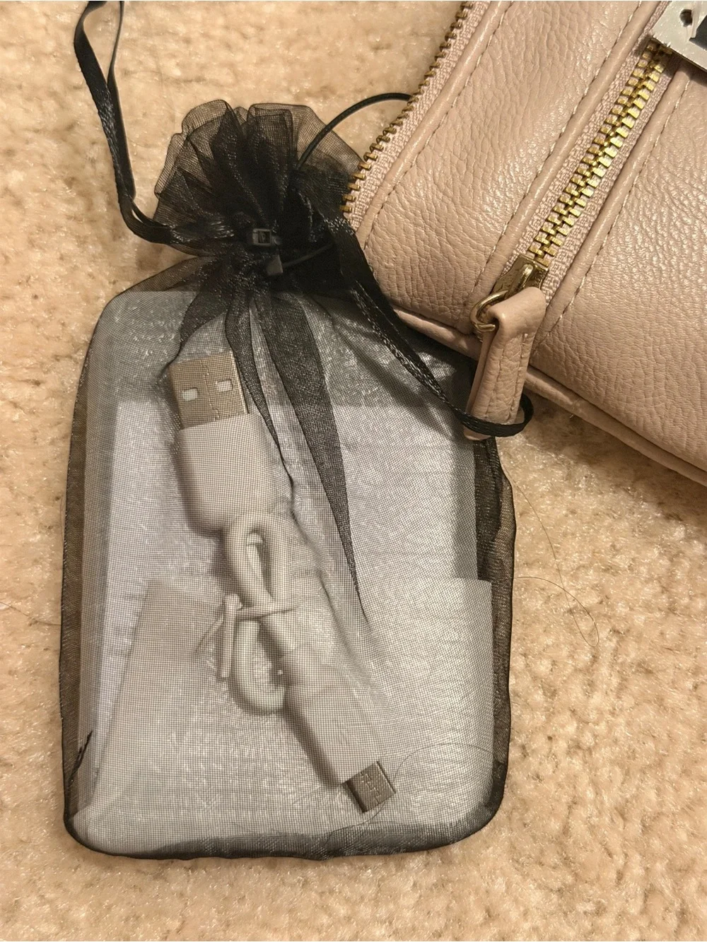 APT. 9 Beige Smartphone Charging Wristlet